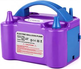 img 4 attached to Get The Party Started With KINBON'S Electric Dual Nozzle Balloon Pump - Inflates 147 Balloons In Minutes! Perfect For Birthdays, Weddings, And Festivals.
