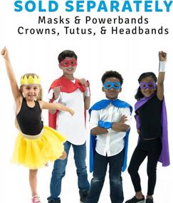 img 1 attached to Kids Superhero Cape Costume - Polyester Satin Everfan Child Capes For Children