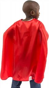 img 4 attached to Kids Superhero Cape Costume - Polyester Satin Everfan Child Capes For Children