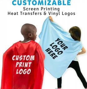 img 2 attached to Kids Superhero Cape Costume - Polyester Satin Everfan Child Capes For Children
