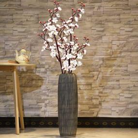 img 3 attached to Create A Stunning Beach Theme Decor With Sunm Boutiques' 2 Pack Plum Blossom Artificial Flowers - Perfect For Table Decorations!
