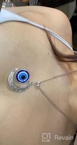 img 6 attached to 🧿 Lucky Evil Eye Necklace: Turkish Beads Chain Pendant for Women and Men