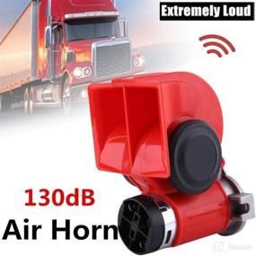 img 2 attached to SoundOriginal 24Volt Loud Car Air Horn Big Truck Horn 130Db With Automotive Relay Electric Horn For Truck Car Motorcycle (24V Red)