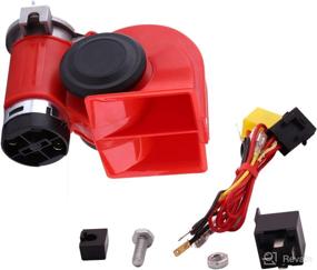 img 4 attached to SoundOriginal 24Volt Loud Car Air Horn Big Truck Horn 130Db With Automotive Relay Electric Horn For Truck Car Motorcycle (24V Red)