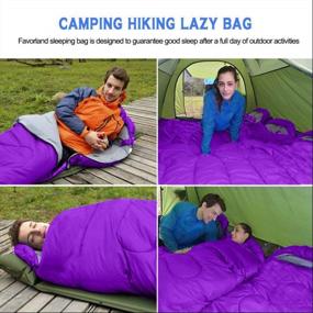 img 1 attached to Sleeping Bag, Lightweight 3 Season Weather Sleep Bags For Kids Adults Girls Women, Microfiber Filled 5-20 Degree For Backpacking/Hiking/Camping/Mountaineering With Compression Sack