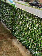 img 1 attached to Transform Your Outdoor Space With DOEWORKS Expandable Fence Privacy Screen And Faux Ivy Fencing Panels - Perfect Backdrop For Balcony, Backyard, And Garden Decorations - 2PCS Set Included! review by Arunprasath Elliott