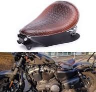 🏍️ high-quality solo motorcycle seat in brown with matching spring and bracket base set for honda shadow spirit ace vt 1100 750 логотип