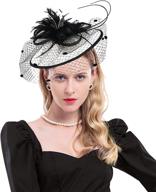 👒 elegant sinamay fascinators for kentucky church: a must-have pillbox accessory for women's special occasions логотип