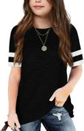 👚 apbondy girls' sleeve summer blouse: trendy t-shirts for stylish tops, tees & blouses logo