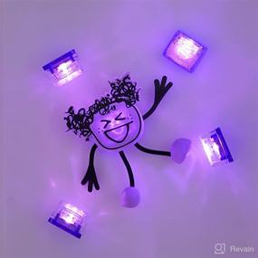 img 1 attached to Glo Pals Lumi Water-Activated Toy: 6 Reusable Purple Light-Up Cubes for Sensory Bath Play