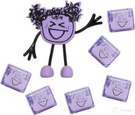 glo pals lumi water-activated toy: 6 reusable purple light-up cubes for sensory bath play logo