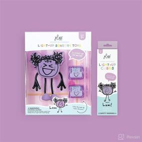 img 2 attached to Glo Pals Lumi Water-Activated Toy: 6 Reusable Purple Light-Up Cubes for Sensory Bath Play