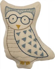 img 4 attached to Owl Softie Throw Pillow By Primitives By Kathy, 5 X 4-Inches - Enhance Your Home Decor