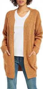 img 1 attached to Futurino Women'S Knit Cardigan - Stay Warm In Style With Chunky Open Front Outwear Covering Featuring Handy Pockets