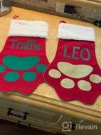 img 1 attached to Personalized Monogrammed Christmas Stocking - Red Family Stockings With ABAMERICA 18 Design review by Ray Welchhance