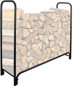 img 4 attached to SnugNiture'S Heavy-Duty 4Ft Steel Firewood Rack For Easy Outdoor Stacking