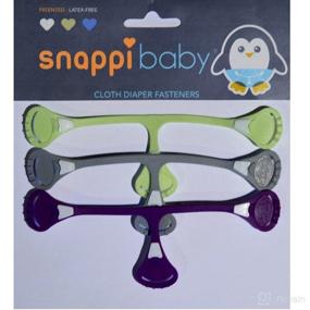 img 4 attached to Snappi Cloth Diaper Clips 3-Pack - A Safe and Convenient Alternative to Diaper Pins for Cloth Prefolds and Flatfolds