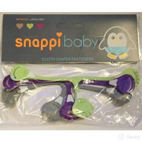 img 3 attached to Snappi Cloth Diaper Clips 3-Pack - A Safe and Convenient Alternative to Diaper Pins for Cloth Prefolds and Flatfolds