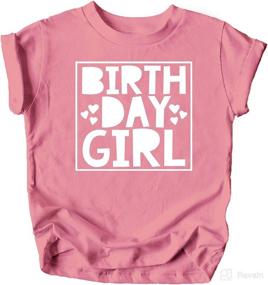 img 2 attached to 🎉 Olive Loves Apple: Birthday Girl Square with Hearts T-Shirts and Raglans - Perfect for Any Age Birthday!