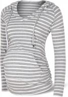 comfortable and stylish maternity hoodie with pocket - sunnybuy women's long sleeve sweatshirt logo