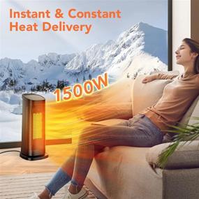 img 3 attached to Stay Warm And Safe With Our 1500W Portable Tower Space Heater - 3 Modes, Thermostat, Remote, Timer, And 90° Oscillation For Home, Indoor, And Office Use