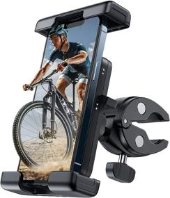 img 4 attached to 🚲 Syncwire Bike Phone Mount Holder, Motorcycle Handlebar Phone Mount Clamp - Anti Shake & Super Stable Scooter Phone Clip for iPhone 13/12/11 Pro Max/X/XS, Galaxy S22/S22+, Pixel 6 and 4.7"-6.9" Cellphones