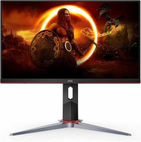 img 4 attached to 🖥️ AOC 24G2S Frameless Adaptive Sync Height Adjustable Gaming Monitor Flat - 165Hz, 1920X1080P, Pivot, High Performance