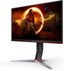 img 3 attached to 🖥️ AOC 24G2S Frameless Adaptive Sync Height Adjustable Gaming Monitor Flat - 165Hz, 1920X1080P, Pivot, High Performance