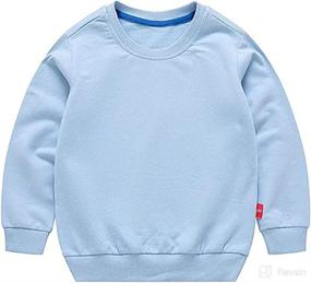 img 3 attached to HAXICO Pullover Sweatshirt Toddler Crewneck Apparel & Accessories Baby Girls best: Clothing