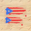 puerto rican outline decal sticker logo