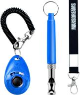 🐶 marsdreams pet training clicker, whistle & lanyard neck strap - blue training accessories for puppies logo