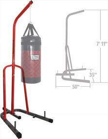 img 1 attached to Red Steel Ringside Prime Free-Standing Station For Boxing And MMA Heavy Bag Training