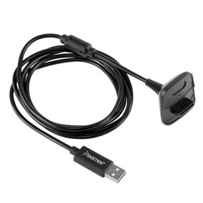 img 3 attached to Беспроводной контроллер Insten USB-кабель для зарядки Зарядное устройство, совместимое с Microsoft Xbox360 / XBox 360 Slim Wireless Game Controllers Charge And Play Kit, черный