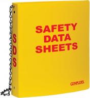 gemplers 222427 ghs compliance binder: heavy duty, safety yellow, 300 pages (english/spanish) logo
