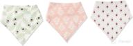 🏻 hudson baby's gender-neutral cotton fleece bandana bibs for babies logo