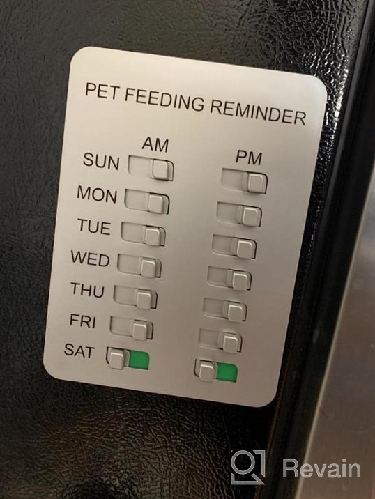 img 1 attached to YARKOR Magnetic Dog Feeding Reminder: AM/PM Daily Chart & Prevent Overfeeding/Obesity review by Christine Bergseth