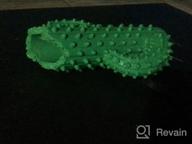 img 1 attached to Durable Squeaky Dog Toys For Aggressive Chewers - Rmolitty Tough Rubber Dental Chew Toys For Large, Medium & Small Breeds (Green) review by James Bartels