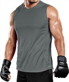 img 3 attached to Men'S Moisture-Wicking Mesh Muscle Tank Top - Ideal For Gym, Fitness Training, And Athletic Workouts - Y-Back Design, Available In 1~3 Pack