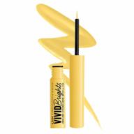 get noticed with nyx professional makeup's vivid brights liquid liner in had me at yellow: smear-resistant and precise eyeliner for eye-catching looks logo