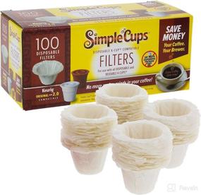 img 4 attached to ☕️ Simple Cups: 100 Compatible Keurig Brewer Replacement Filters - Use Your Own Coffee - Easy Disposal