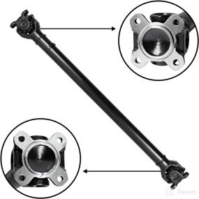 img 4 attached to 🚗 Enhanced USA Front Driveshaft for BMW 3 Series, 29&#34; Flange to Flange ZDS050111 with Improved SEO