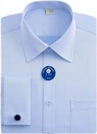 upgrade your wardrobe with j.ver's men's french cuff dress shirts - regular fit, long sleeve, spead collar, and metal cufflink логотип