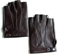 🧤 yiseven motorcycle fingerless sheepskin touchscreen men's gloves & mittens - premium accessories for optimal performance logo