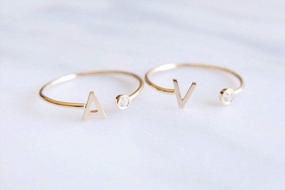 img 3 attached to Personalized Sterling Silver Name Rings For Women: Customizable Up To 3 Names, Perfect Gifts For Teen Girls And Women