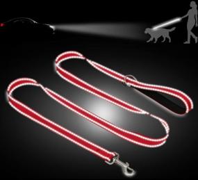 img 3 attached to 🐕 Taglory Nylon Dog Leash 6ft: Stylish and Safe Leash for Medium to Large Dogs - Perfect for Walking and Training