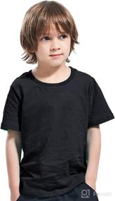 img 3 attached to 👕 COSLAND Boys' 100% Cotton Heavyweight Short Sleeve Crewneck Tee