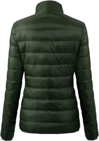 img 2 attached to 🧥 Women's Packable Lightweight Full Zip Water Resistant BagU220WYRF027 Navy Coat Jacket Vest