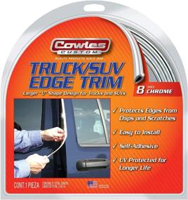 img 1 attached to 🚗 Chrome Edge Trim for Trucks and SUVs - Cowles S37204