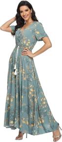 img 1 attached to VintageClothing Womens Floral Dresses Dogwood Women's Clothing via Dresses