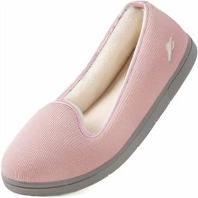 img 4 attached to Women'S Memory Foam Slippers, Lightweight Closed Back House Shoes With Non-Skid Rubber Sole For Indoor/Outdoor Summer Wear